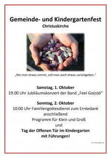 Gemeinde- und Kindergartenfest mit Jubiläumskonzert