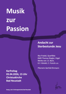 Plakat: Musik zur Passion