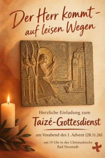 Taizé-Gottesdienst am 28.11.2026