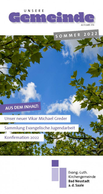 Gemeindeblatt Sommer 2022, Ausgabe 256