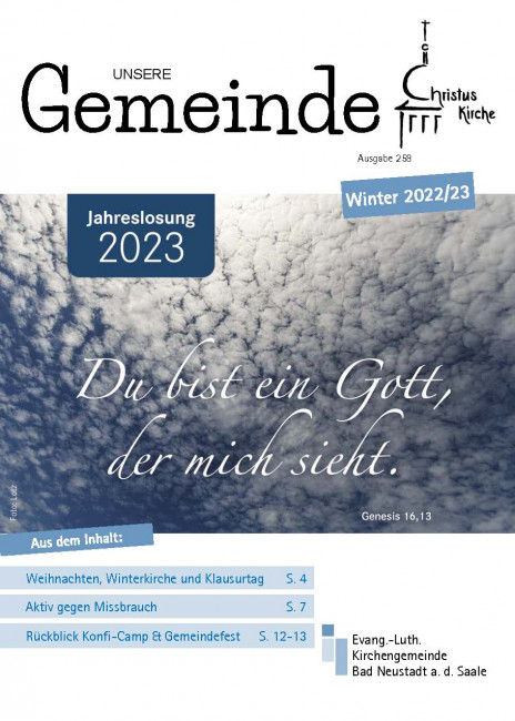 Gemeindeblatt Winter 2022/23, Ausgabe 258