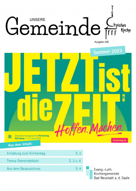 Gemeindeblatt Sommer 2023, Ausgabe 260