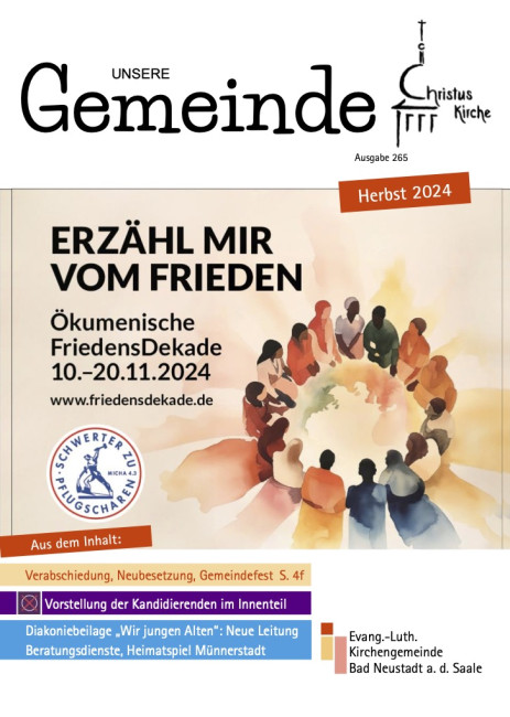 Gemeindeblatt Herbst 2024, Ausgabe 265